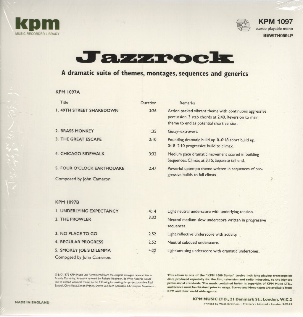John Cameron - Jazzrock - Lp