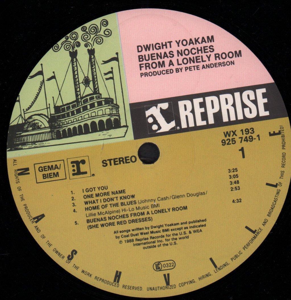 Dwight Yoakam - Buenas Noches From A Lonely Room - Lp
