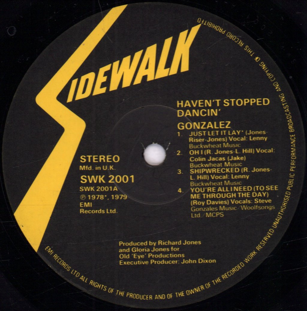 Gonzalez - Haven't Stopped Dancin' - Lp