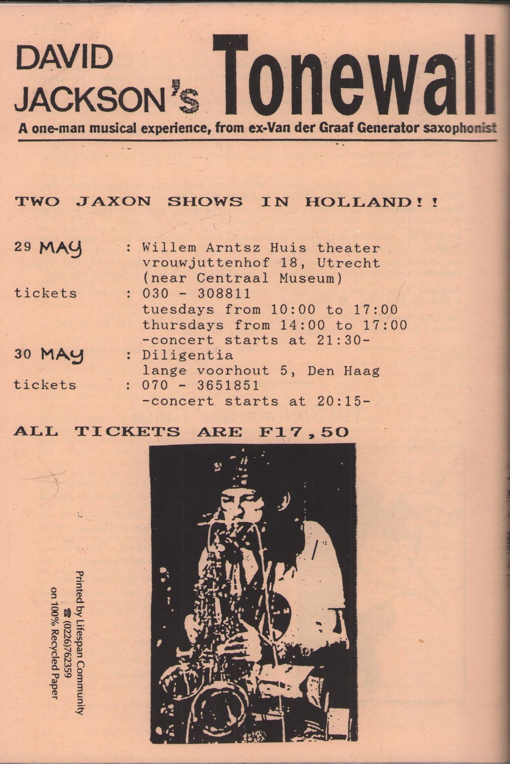 Peter Hammill and Van Der Graaf Generator - Pilgrims 16 - Fanzine
