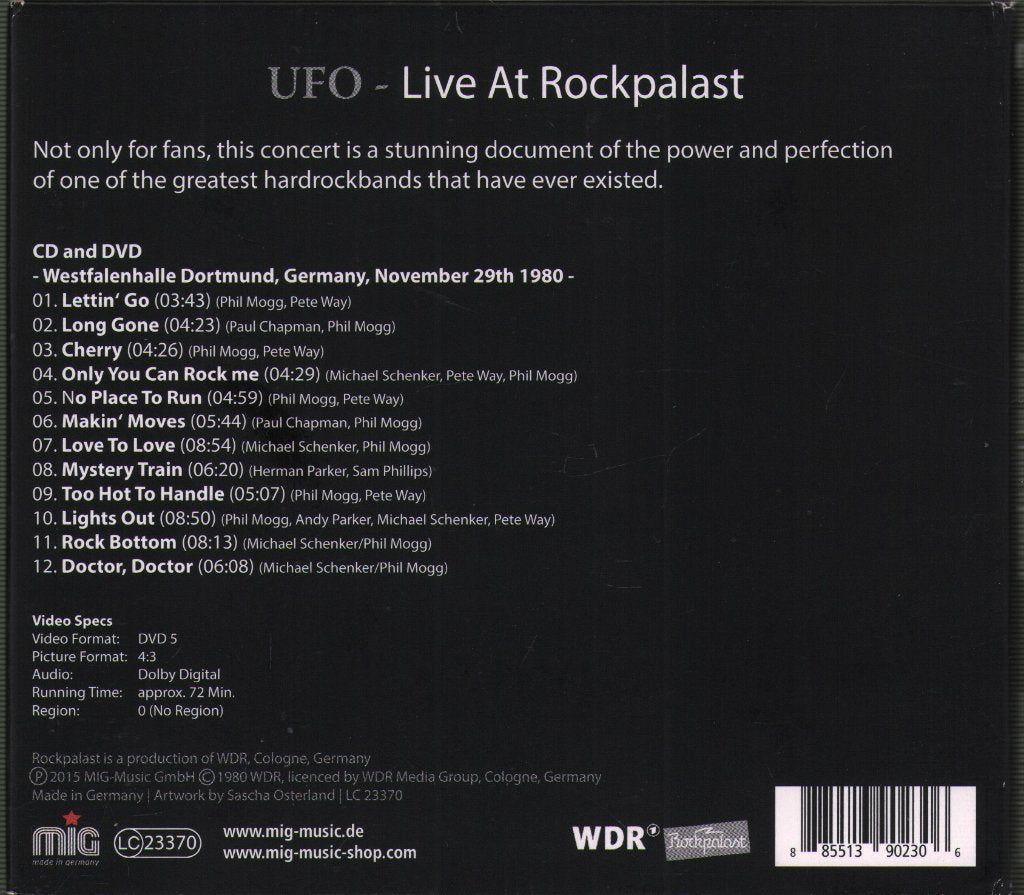 UFO - Live At Rockpalast 1980 - Cd/Dvd