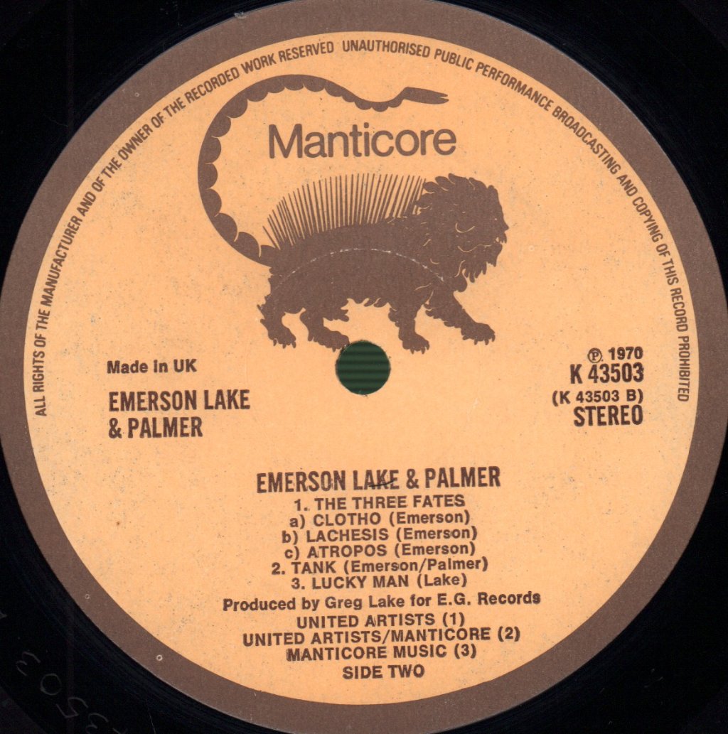 Emerson Lake And Palmer - Emerson Lake And Palmer - Lp