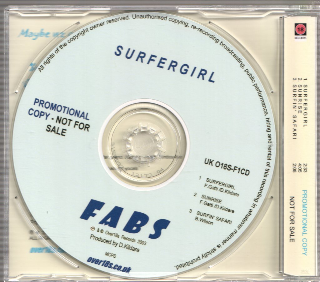 Fabs - Surfer Girl - Cdr