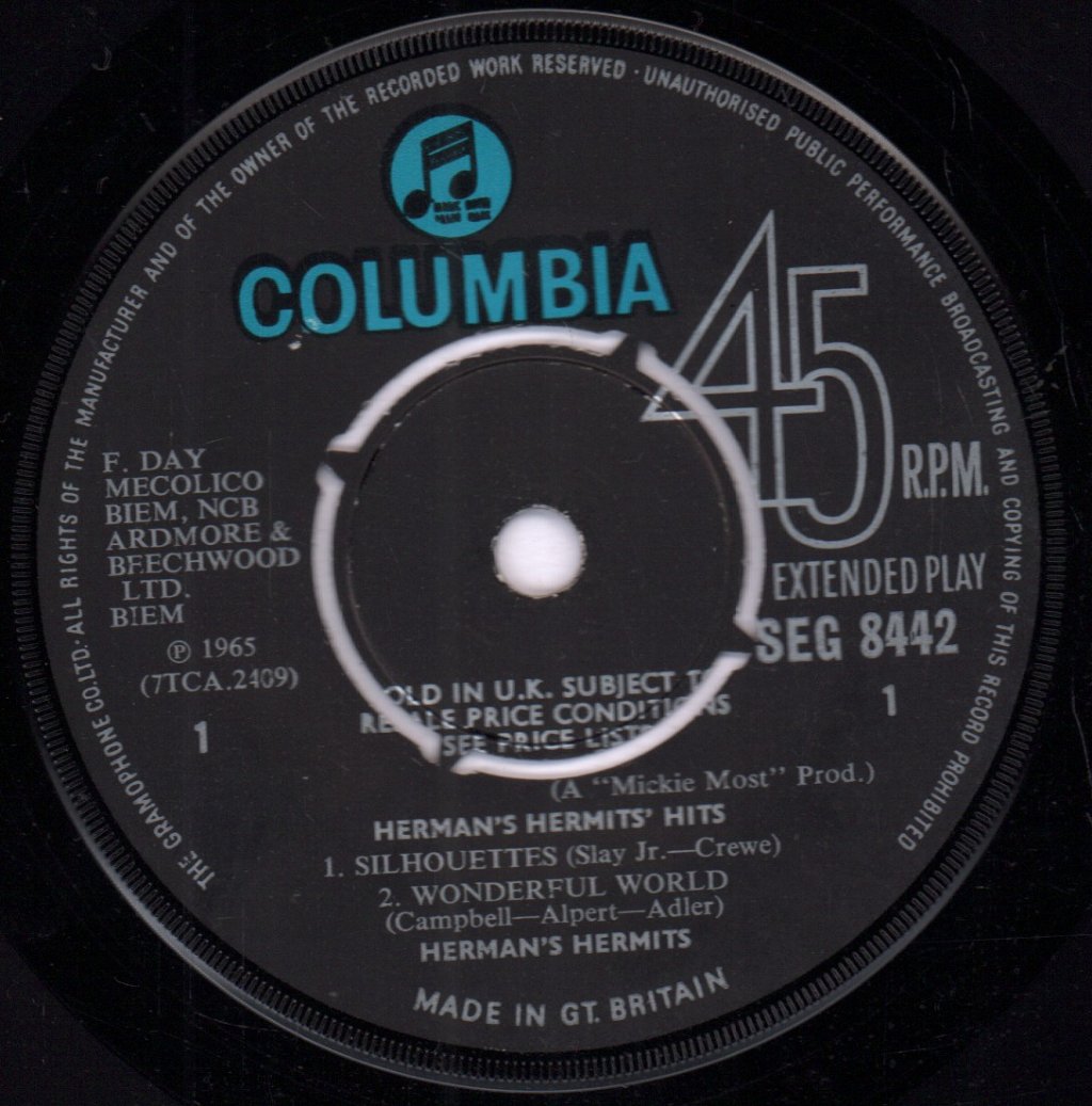Herman's Hermits - Hits - 7 Inch