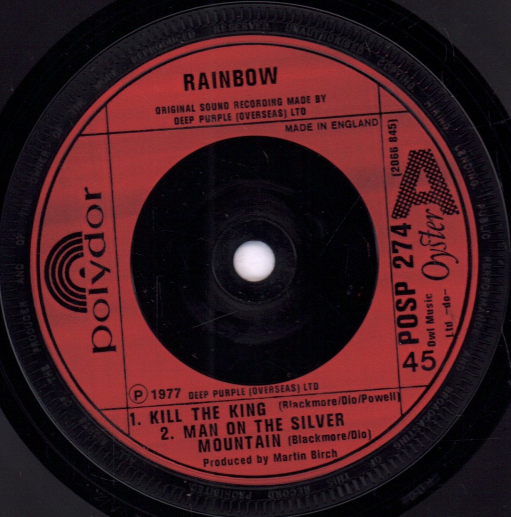 Rainbow (Rock/Metal Group) - Kill The King - 7 Inch