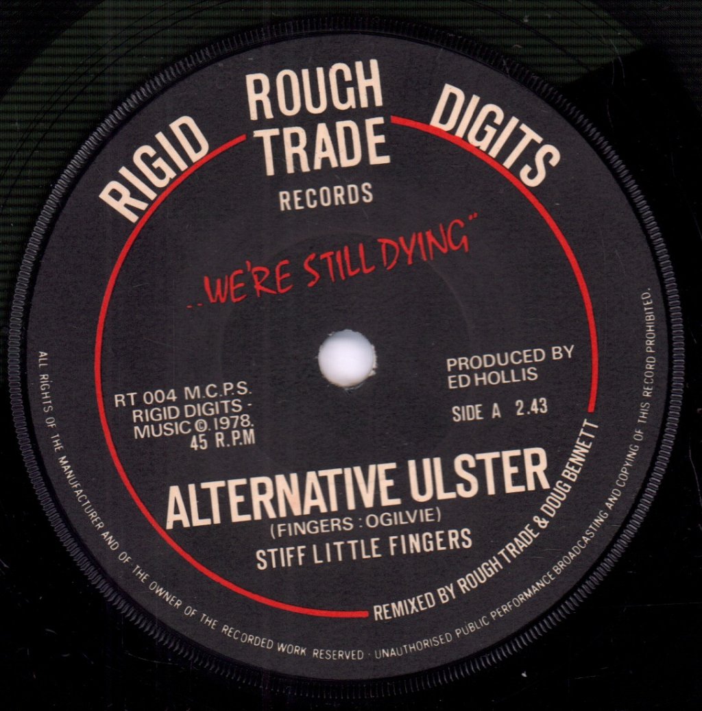 Stiff Little Fingers - Alternative Ulster - 7 Inch