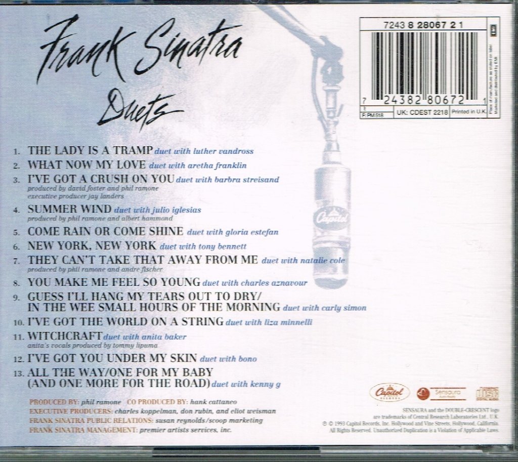 Frank Sinatra - Duets - Cd