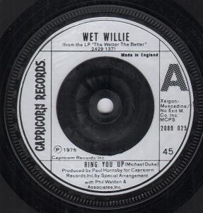 Wet Willie - Ring You Up - 7 Inch