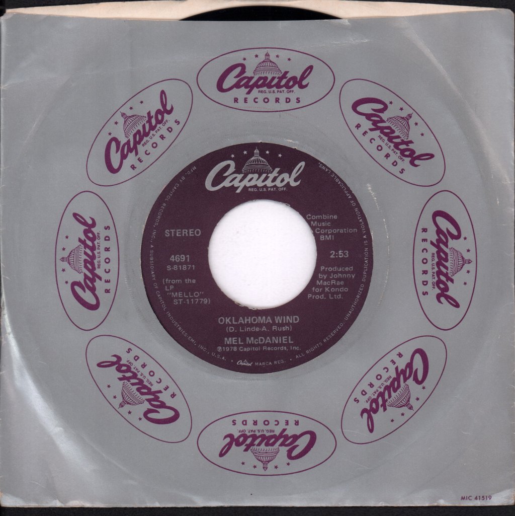 Mel Mcdaniel - Love Lies - 7 Inch