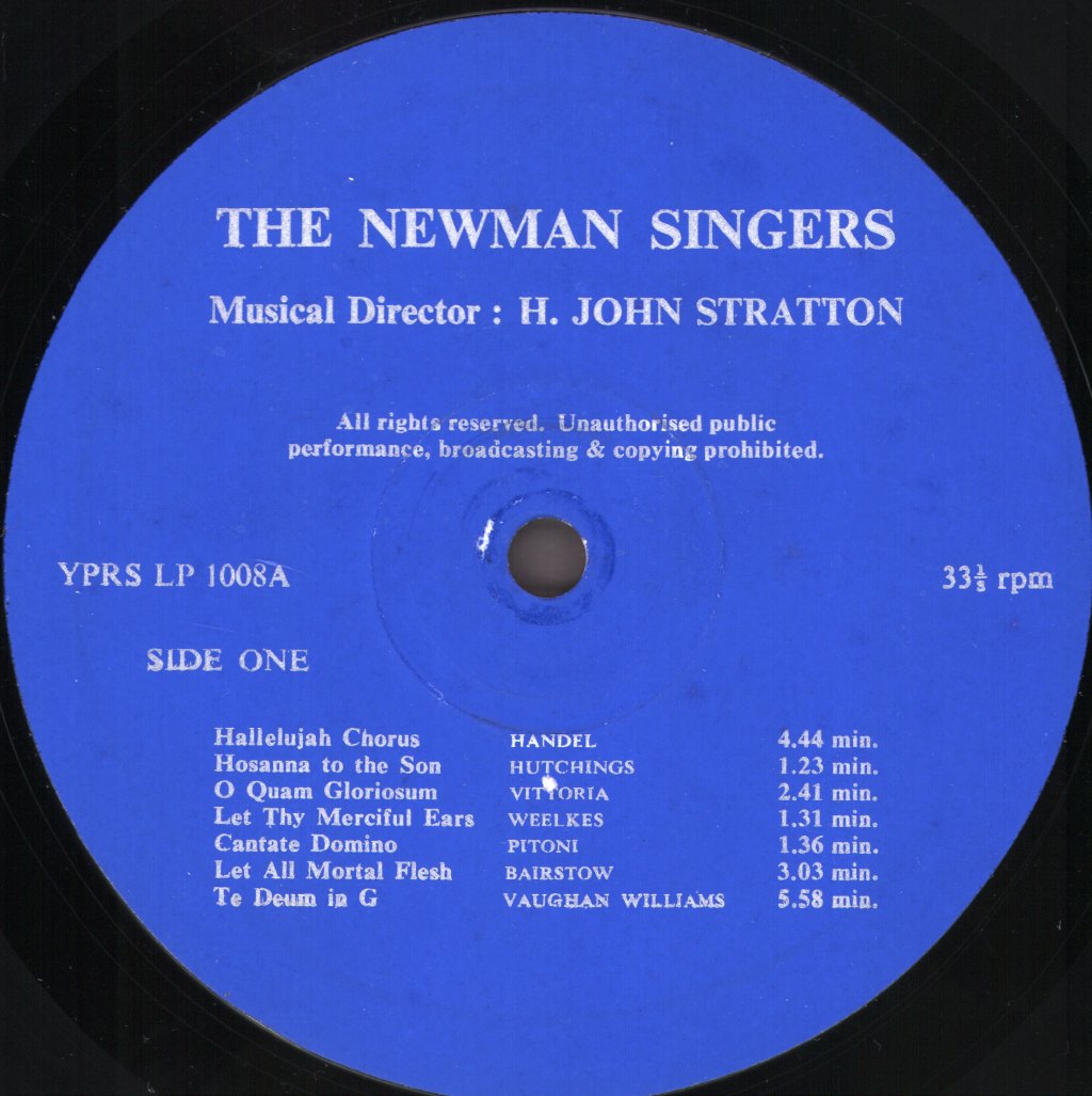 Newman Singers - Newman Singers - Lp