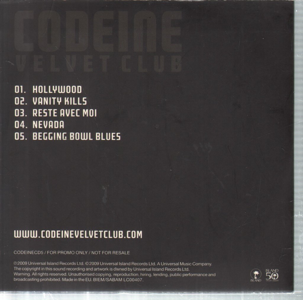 Codeine Velvet Club - Codeine velvet Club - Cd