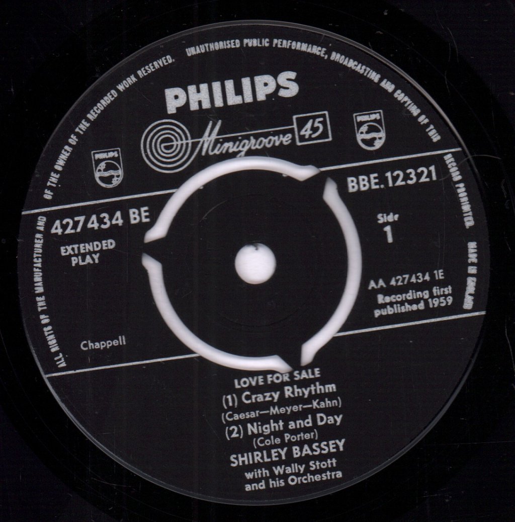 Shirley Bassey - Love For Sale - 7 Inch