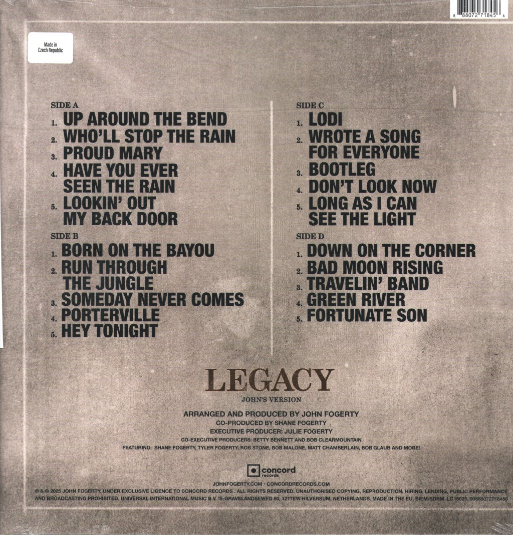 John Fogerty - Legacy: The Creedence Clearwater Revival Years - Double Lp