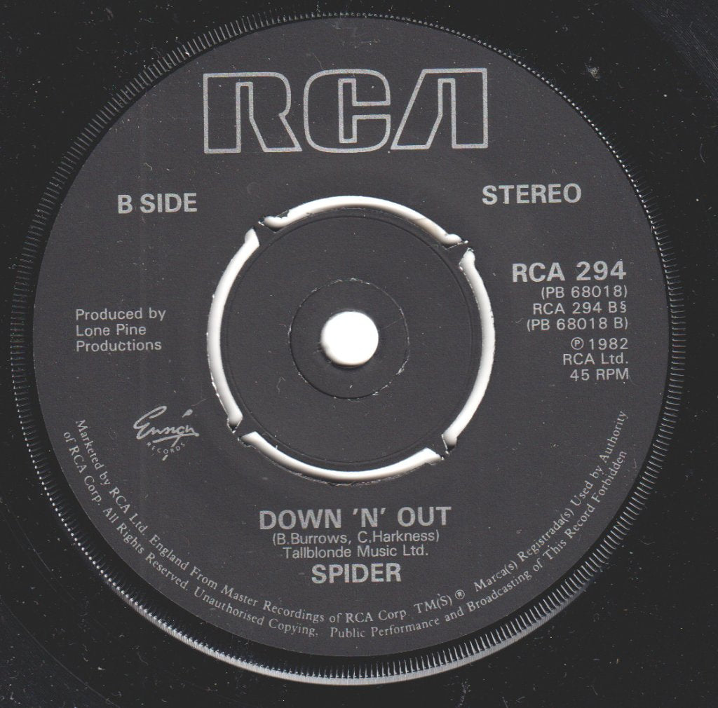 Spider (Rock/Nwobhm Group) - Talkin Bout Rock N Roll - 7 Inch