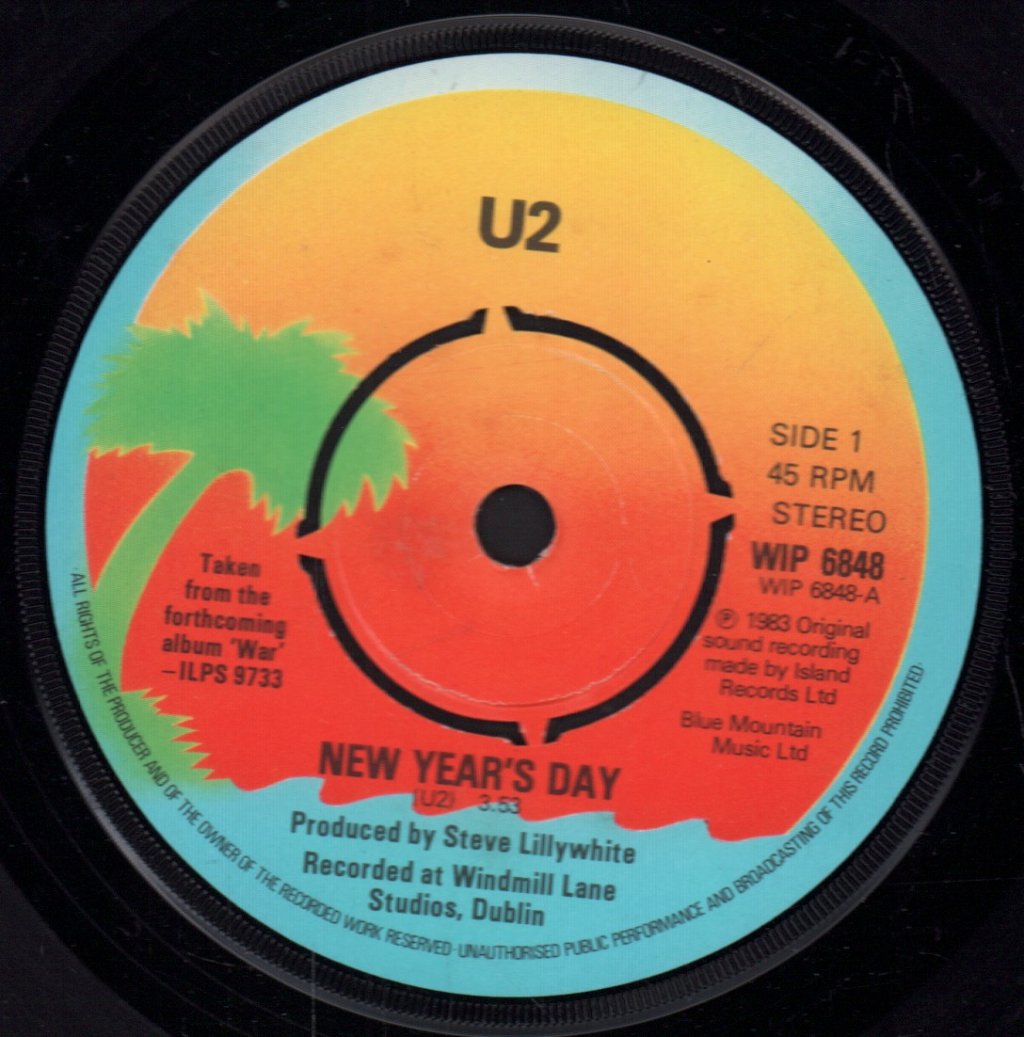U2 - New Years Day - 7 Inch