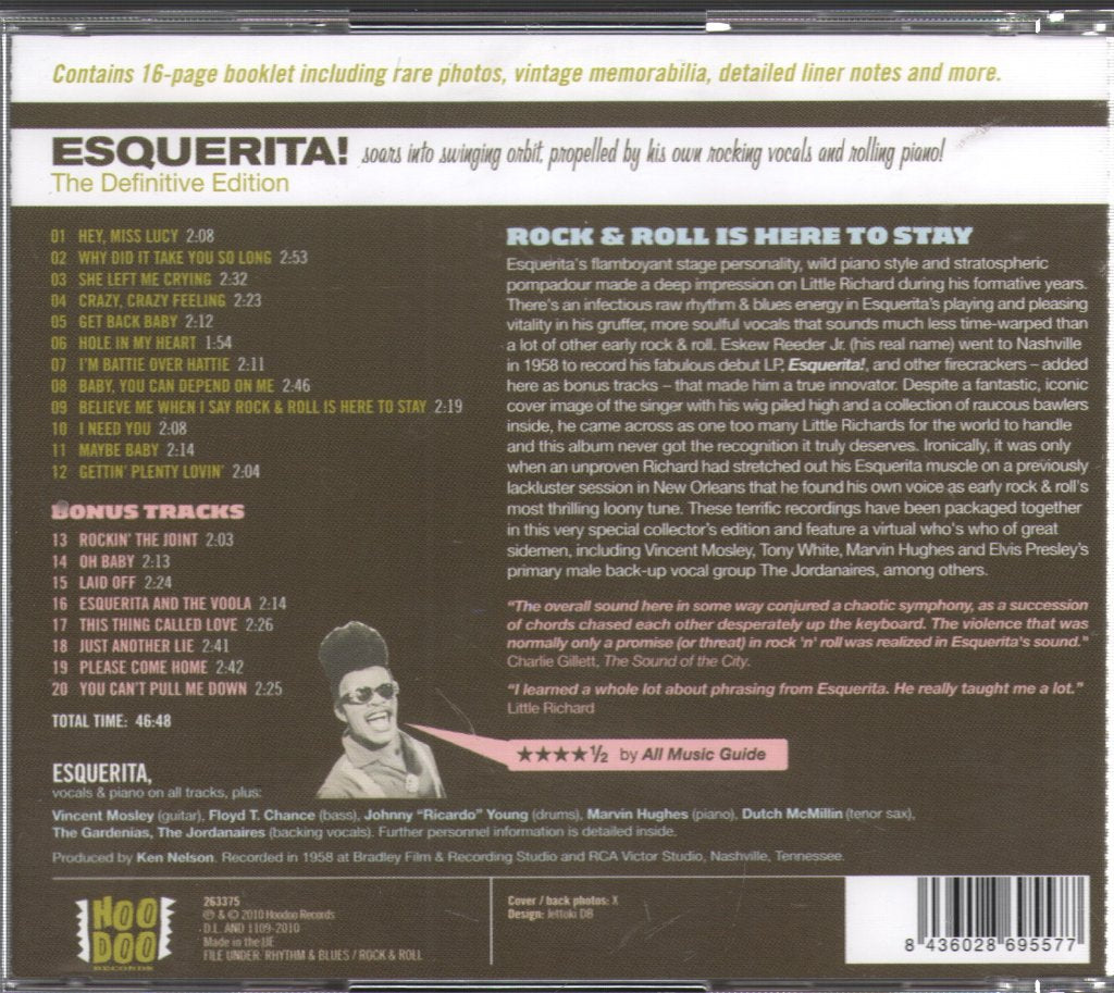 Esquerita - Esquerita! - The Definitive Edition - Cd