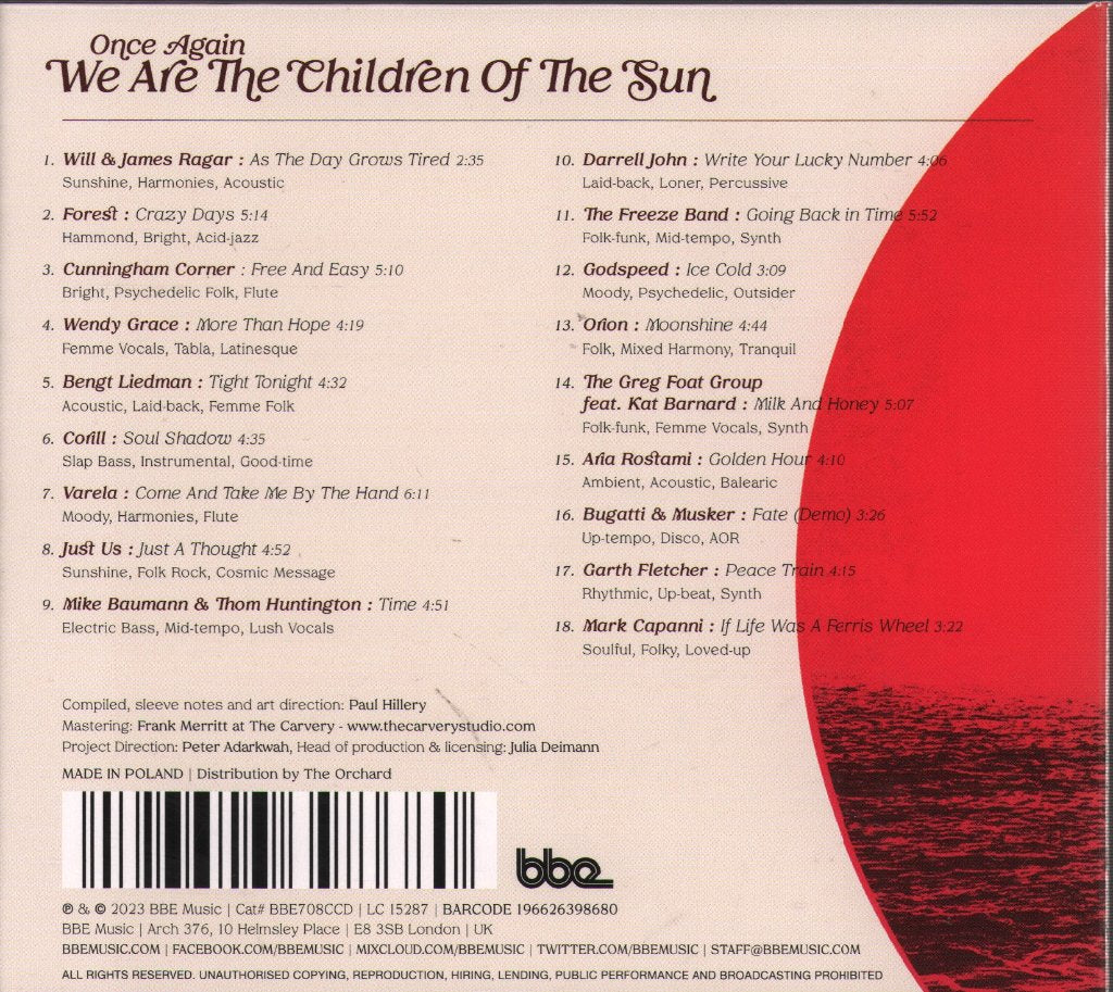 Various Artists - Once Again We Are The Children Of The Sun - Cd