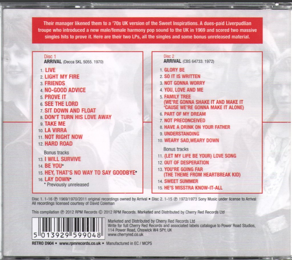 Arrival - Complete Recordings Of Arrival - Double Cd