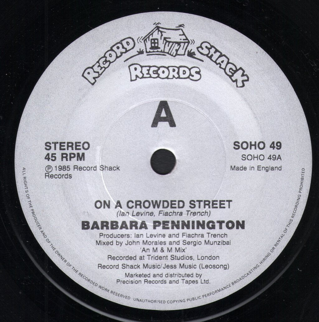 Barbara Pennington - On A Crowded Street - 7 Inch