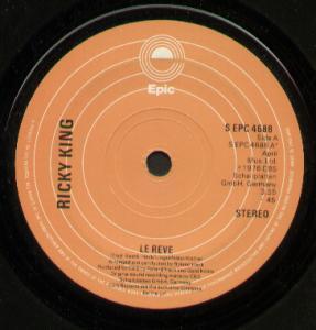 Ricky King - Le Reve - 7 Inch
