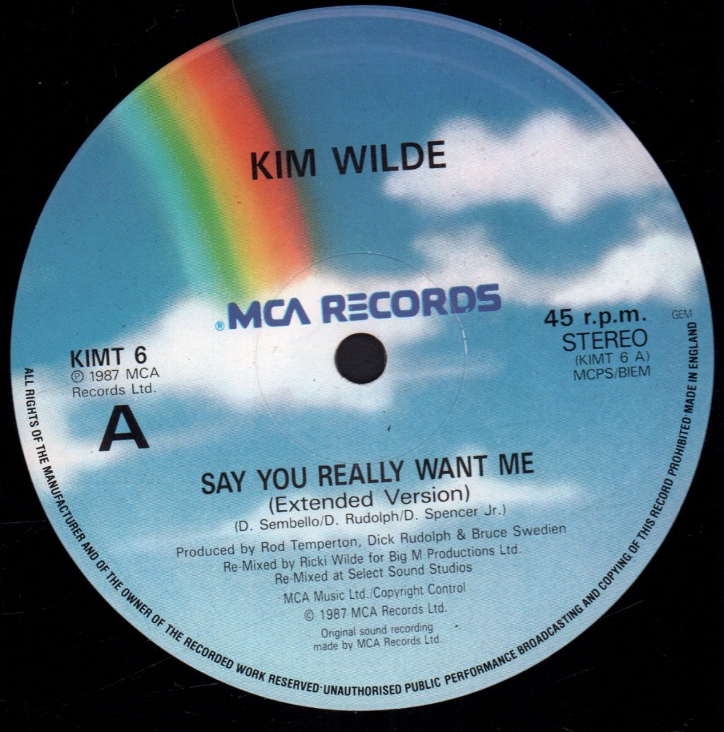 Kim Wilde - Say You Really Want Me - 12 Inch