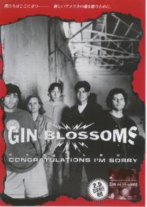 Gin Blossoms - Congratulations I'm Sorry - Flyer