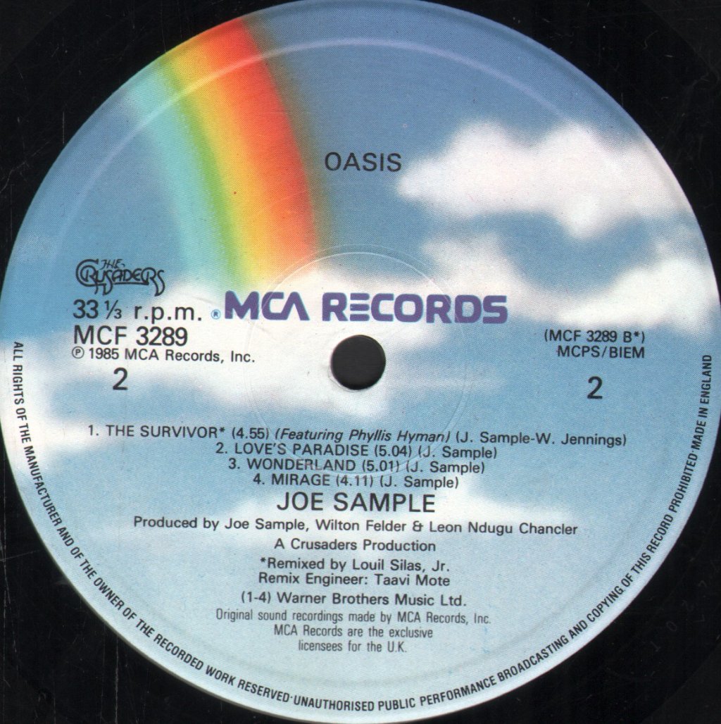 Joe Sample - Oasis - Lp