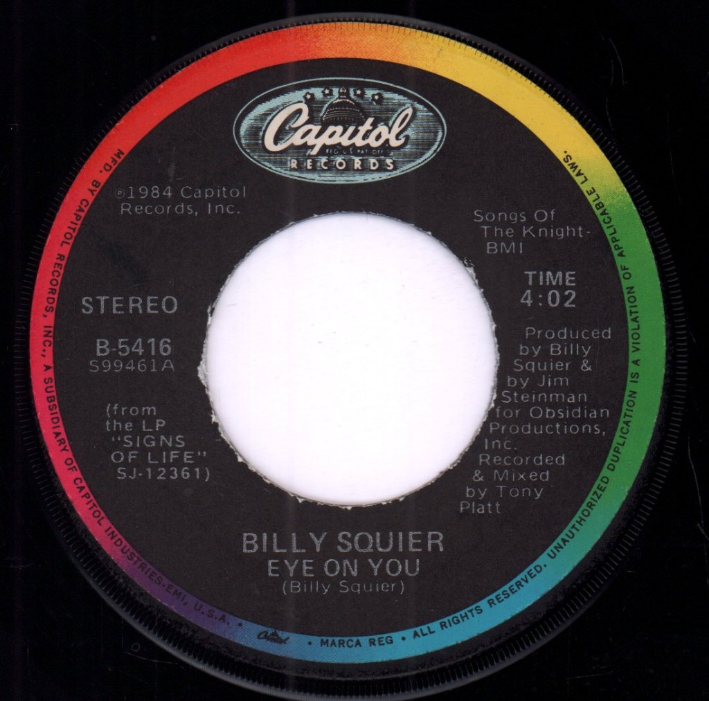 Billy Squier - Eye On You - 7 Inch
