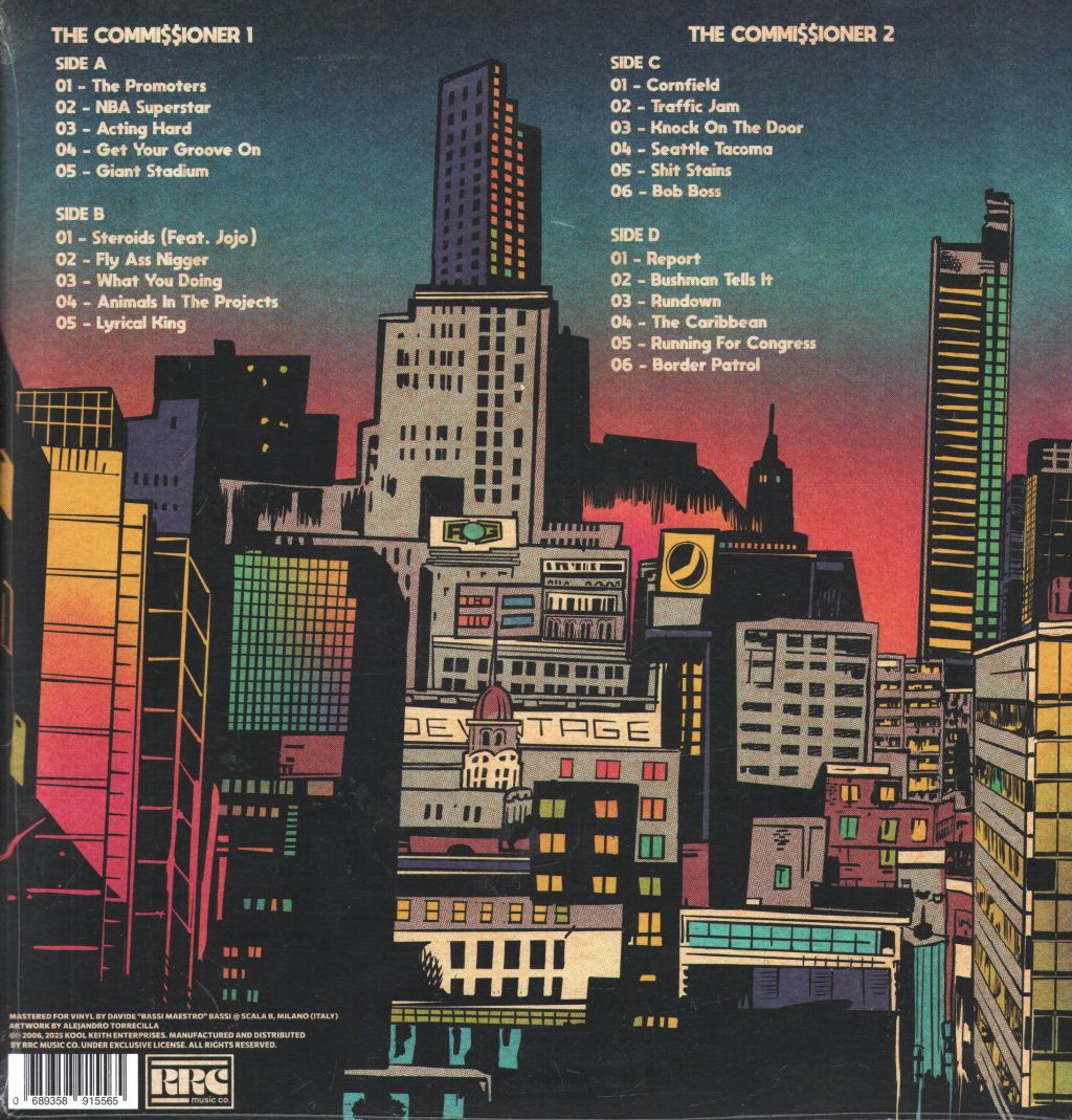 Kool Keith - Commi$$ioner Vol. 1 & 2 - Double Lp