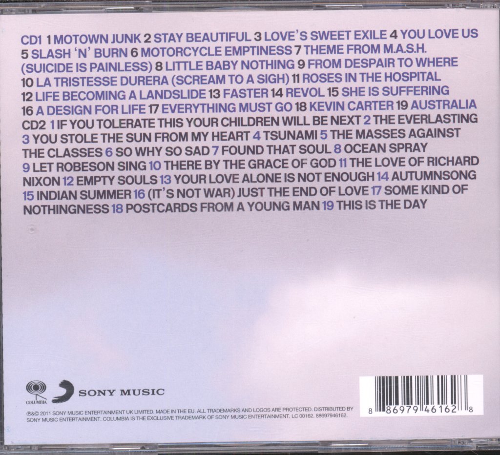 Manic Street Preachers - National Treasures - The Complete Singles - Double Cd