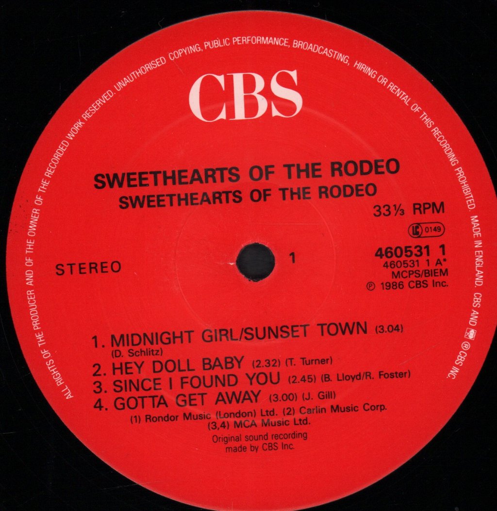Sweethearts Of The Rodeo - Sweethearts Of The Rodeo - Lp
