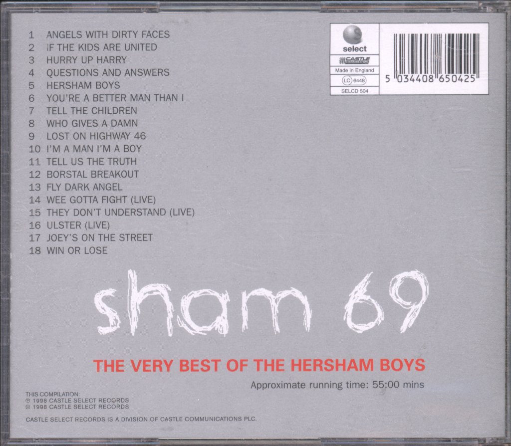 Sham 69 - Very Best Of The Hersham Boys - Cd