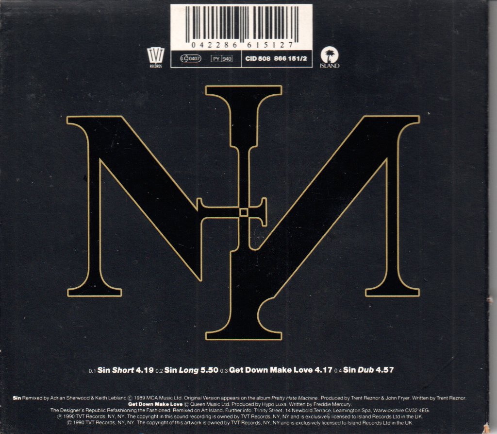 Nine Inch Nails - Sin - Cd