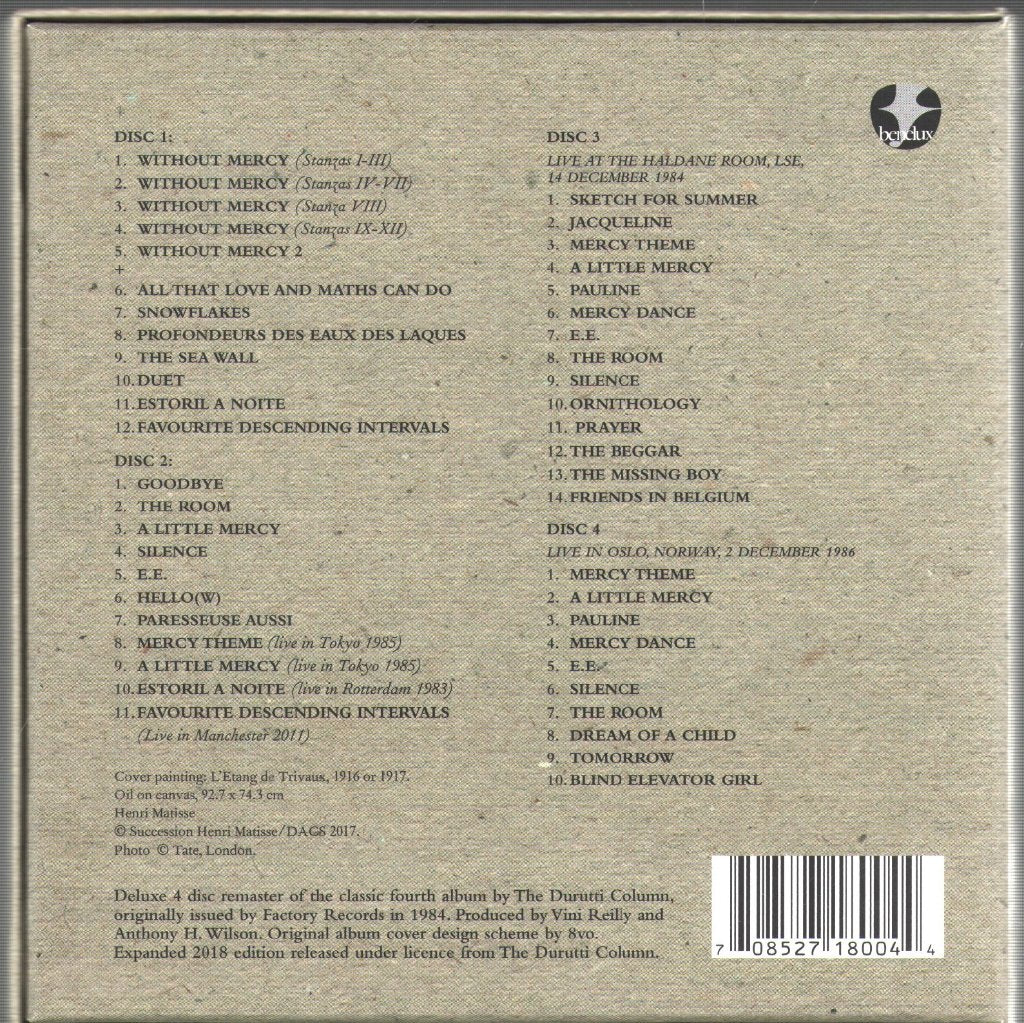 Durutti Column - Without Mercy - Cd Set