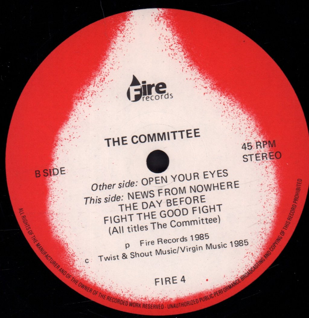 Committee - Open Your Eyes - 12 Inch