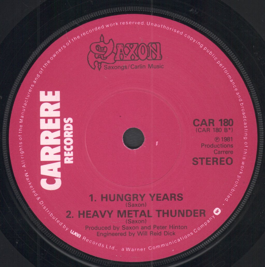 Saxon - And The Bands Played On - 7 Inch