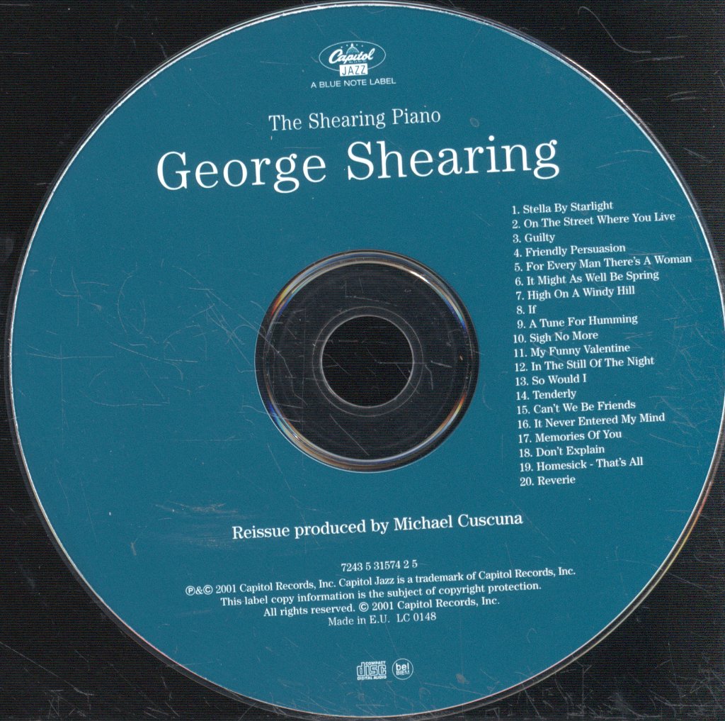 George Shearing - Shearing Piano - Cd