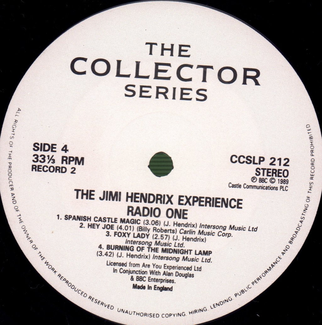 Jimi Hendrix Experience - Radio One - Double Lp