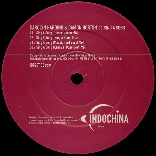 Carolyn Harding & Damon Horton - Sing A Song - 12 Inch