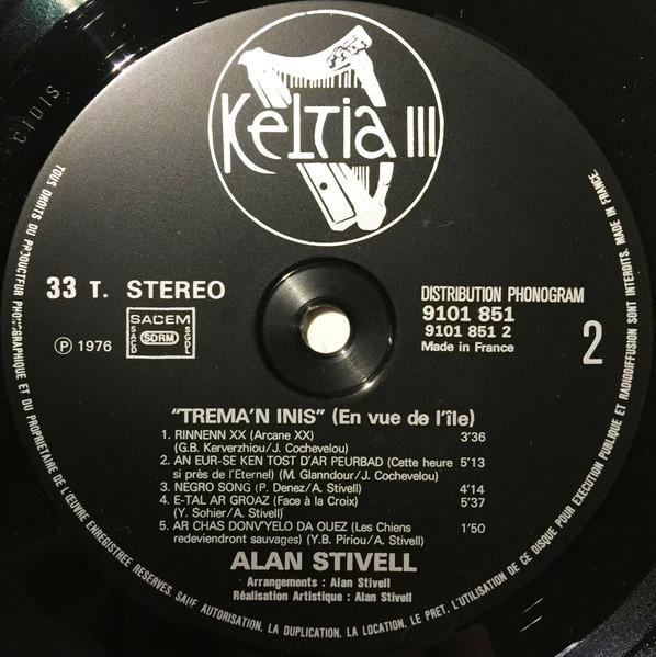 Alan Stivell - Trema'n Inis (Vers L'ile) - Lp