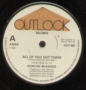 Duncan Mckenzie - All Of You Out There - 7 Inch