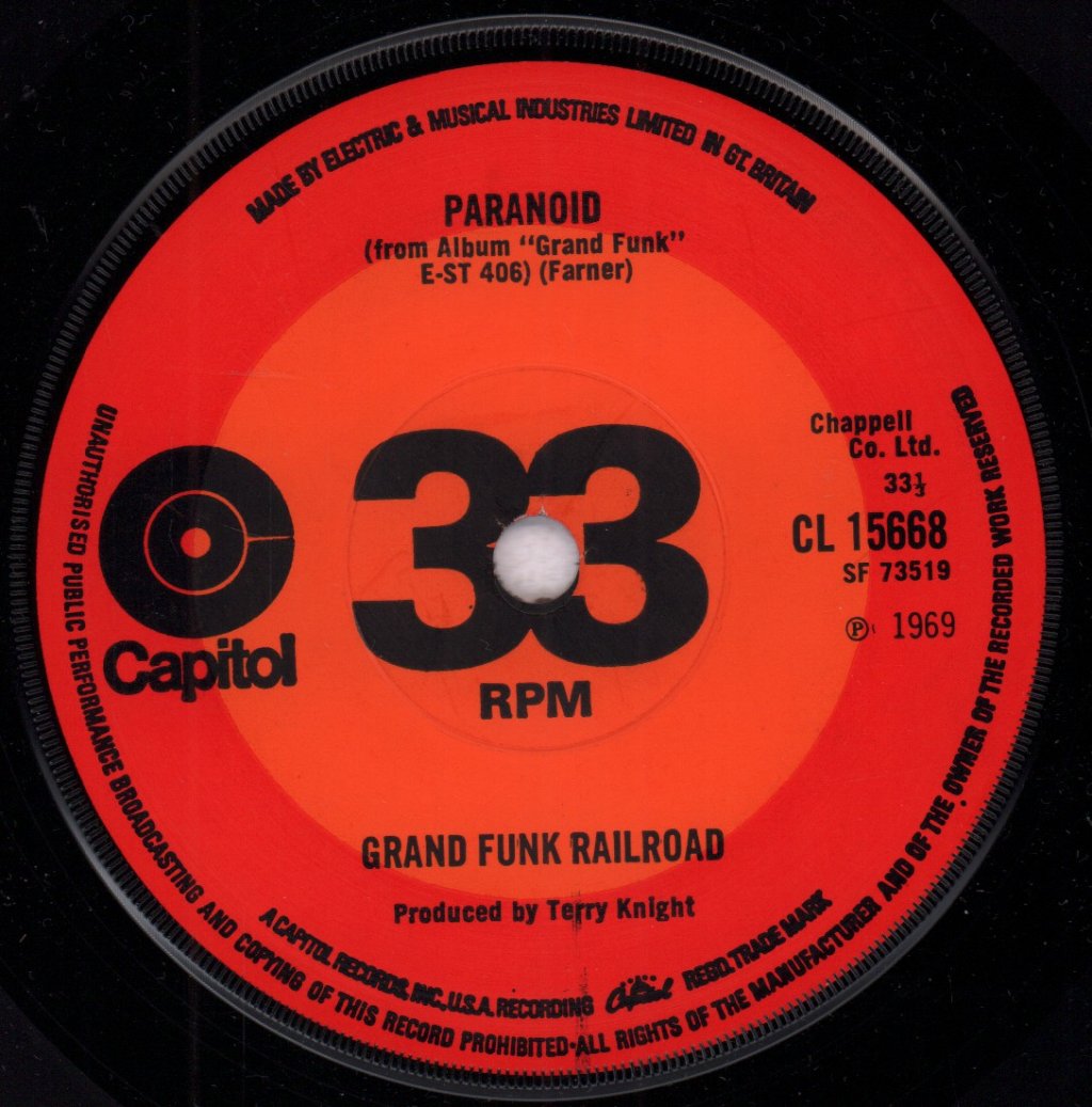 Grand Funk Railroad - Inside Looking Out - 7 Inch