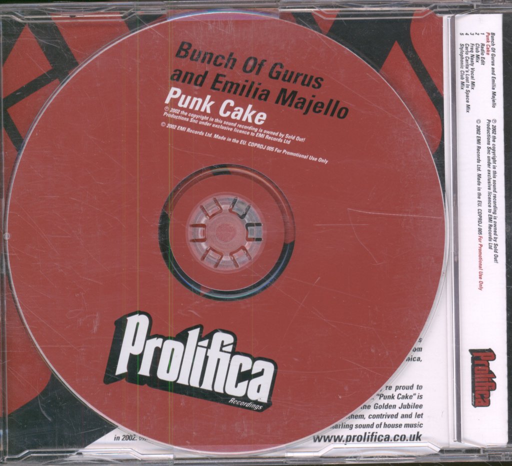 Bunch Of Gurus And Emilia Majello - Punk Cake - Cd