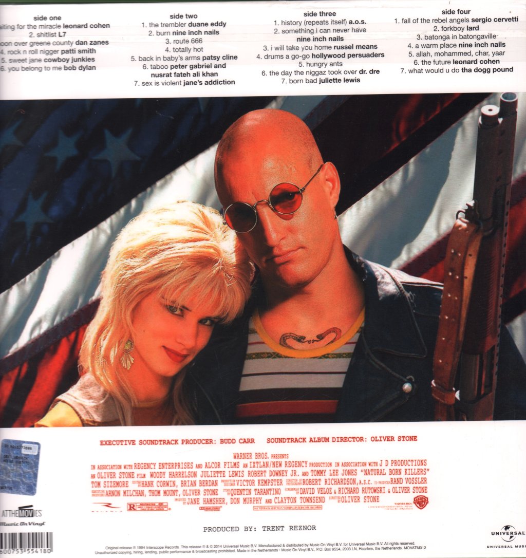 Various Artists - Natural Born Killers: A Soundtrack For An Oliver Stone Film - Double Lp
