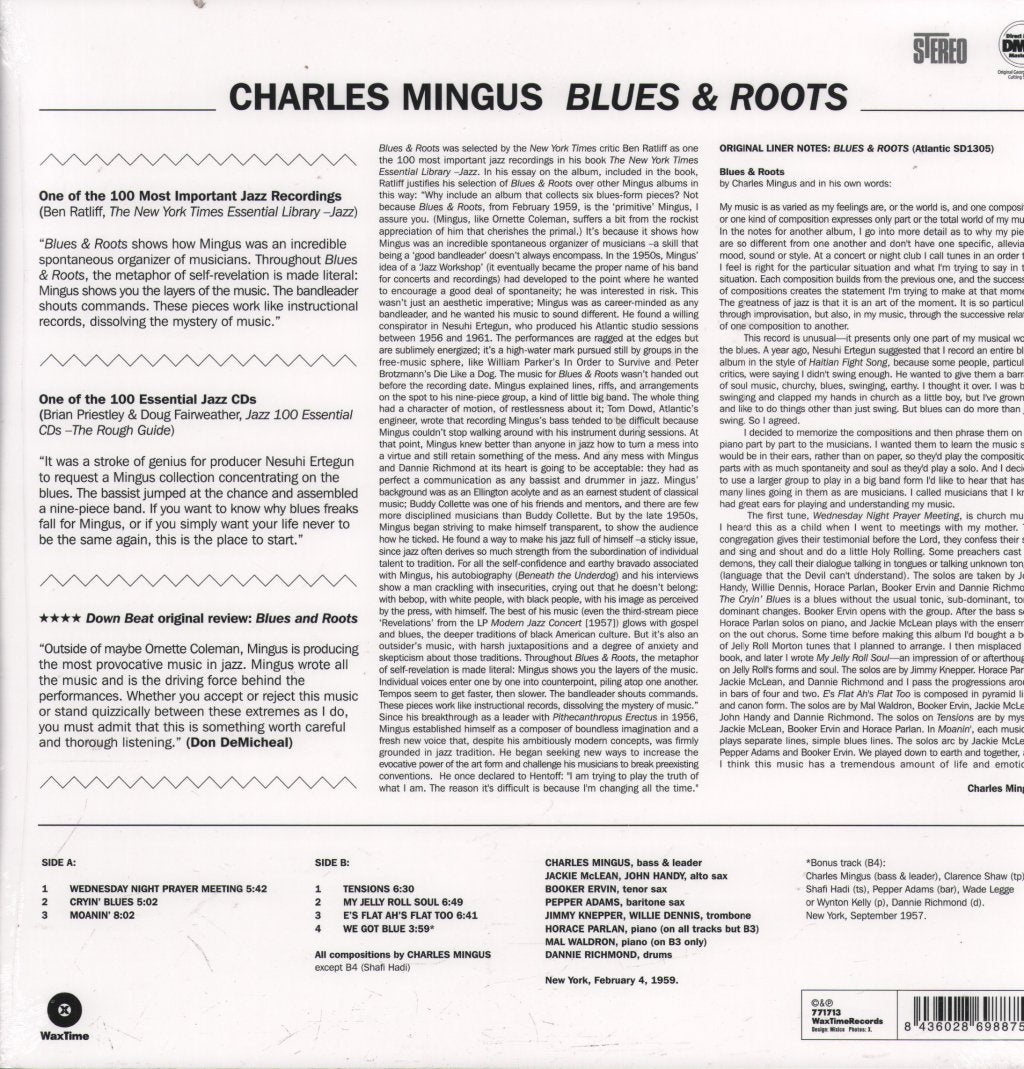 Charles Mingus - Blues & Roots - Lp