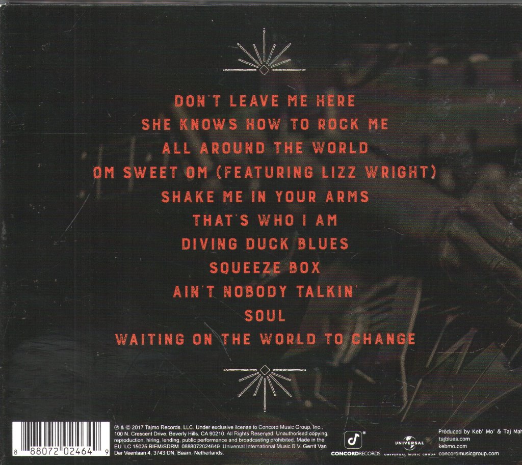 Taj Mahal & Keb' Mo' - TajMo - Cd