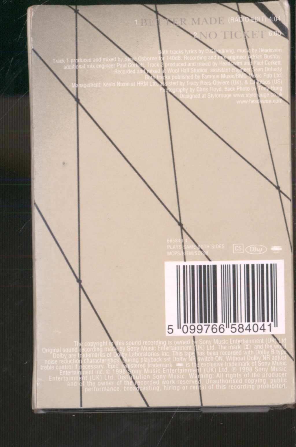Headswim - Better Made - Cassette