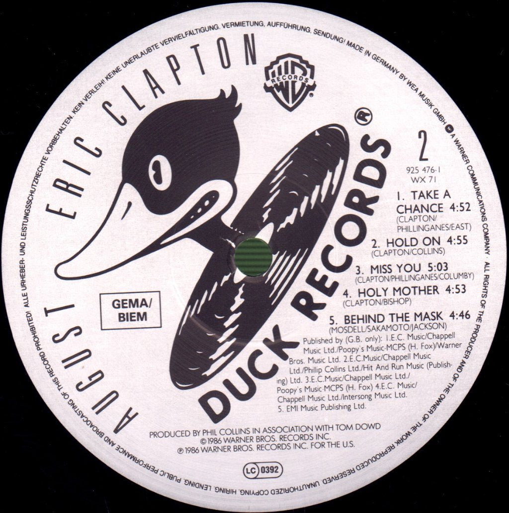 Eric Clapton - August - Lp
