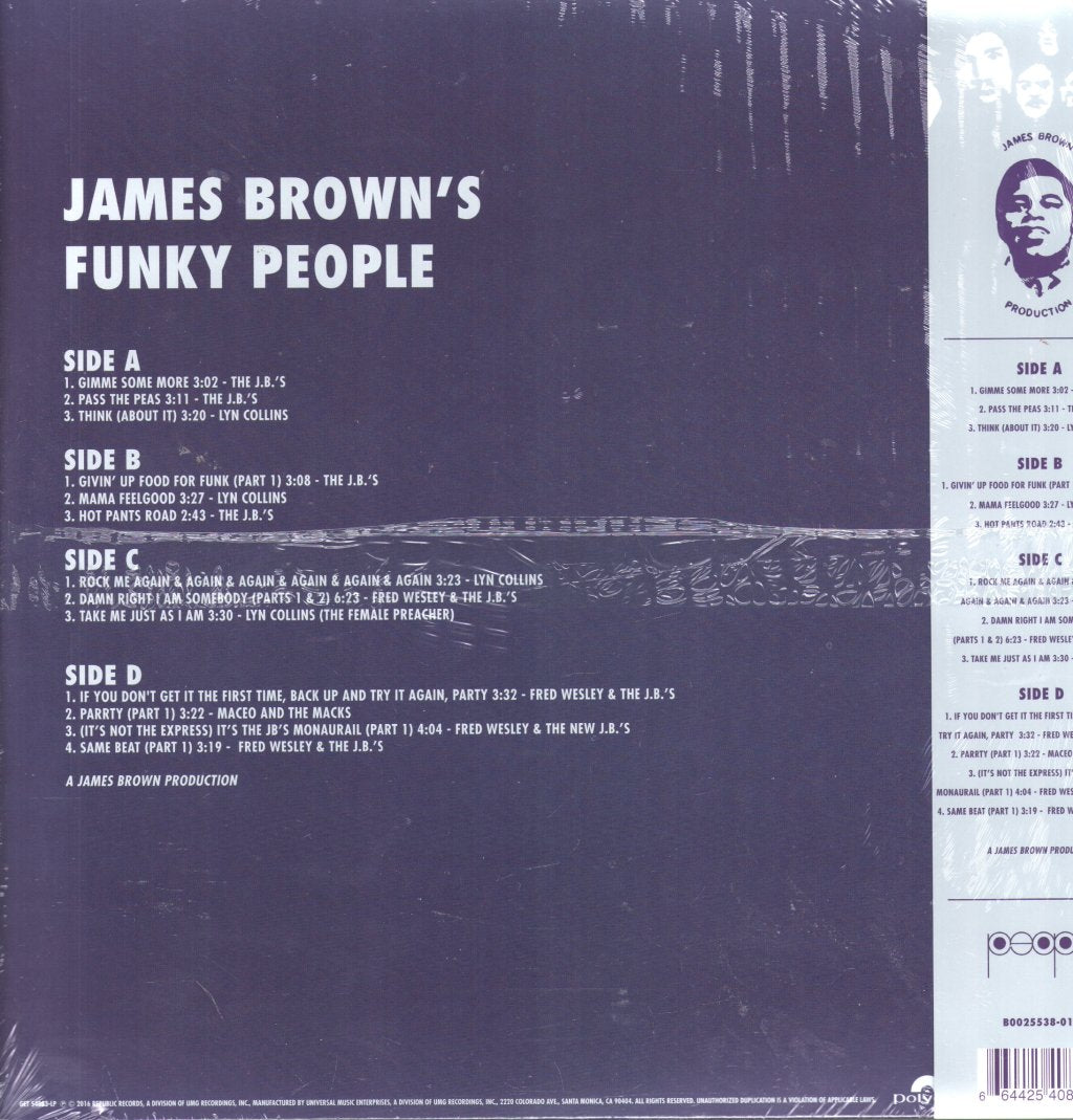 Various Artists - James Brown's Funky People - Double Lp
