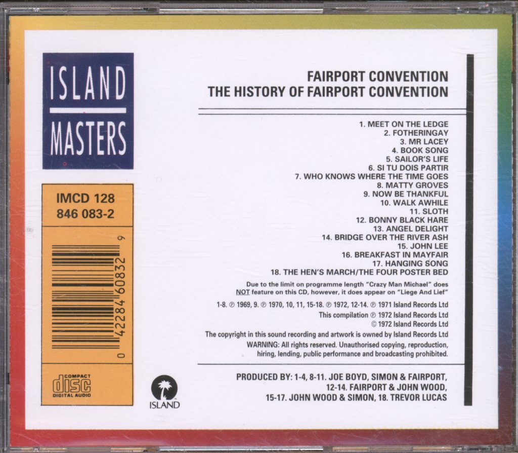 Fairport Convention - History Of Fairport Convention - Cd